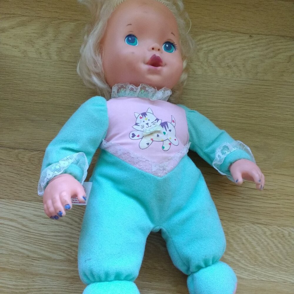 Vintage Toy Biz Take Care of Me Twins Soft Baby Doll 1996